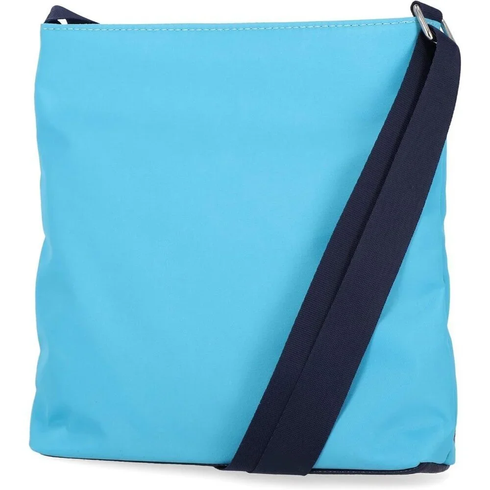 Women's Scuba Blue Nylon Crossbody Bag Purse with Adjustable Shoulder Strap